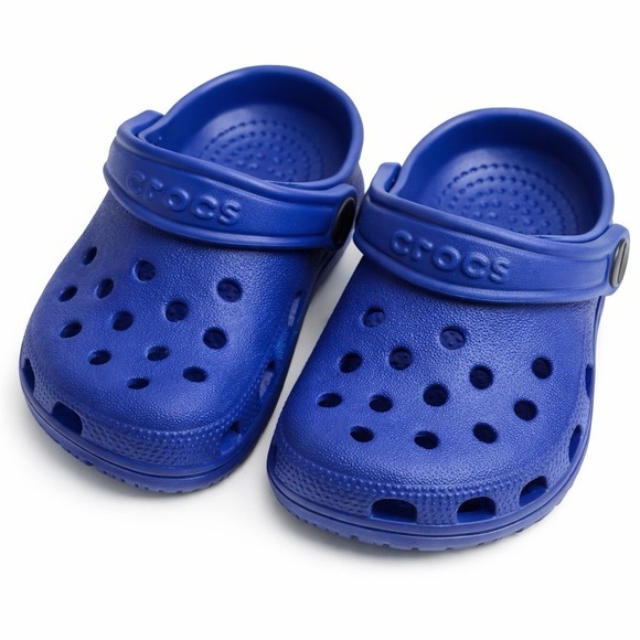 CROCS Other - Crocs Classic Clogs Toddler C2 C3 Blue Slip On Sandals Kids Boys Girls Shoes